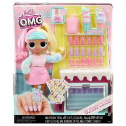 L.O.L. SURPRISE! OMG SWEET NAILS CANDYLICIOUS SPRINKLES SHOP SET PAPUSA CU ACCESORII L.O.L. SURPRISE! OMG SWEET NAILS CANDYLICIOUS SPRINKLES SHOP SET PAPUSA CU ACCESORII