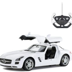 MASINA CU TELECOMANDA MERCEDES-BENZ SLS ALB SCARA 1 LA 14 MASINA CU TELECOMANDA MERCEDES-BENZ SLS ALB SCARA 1 LA 14