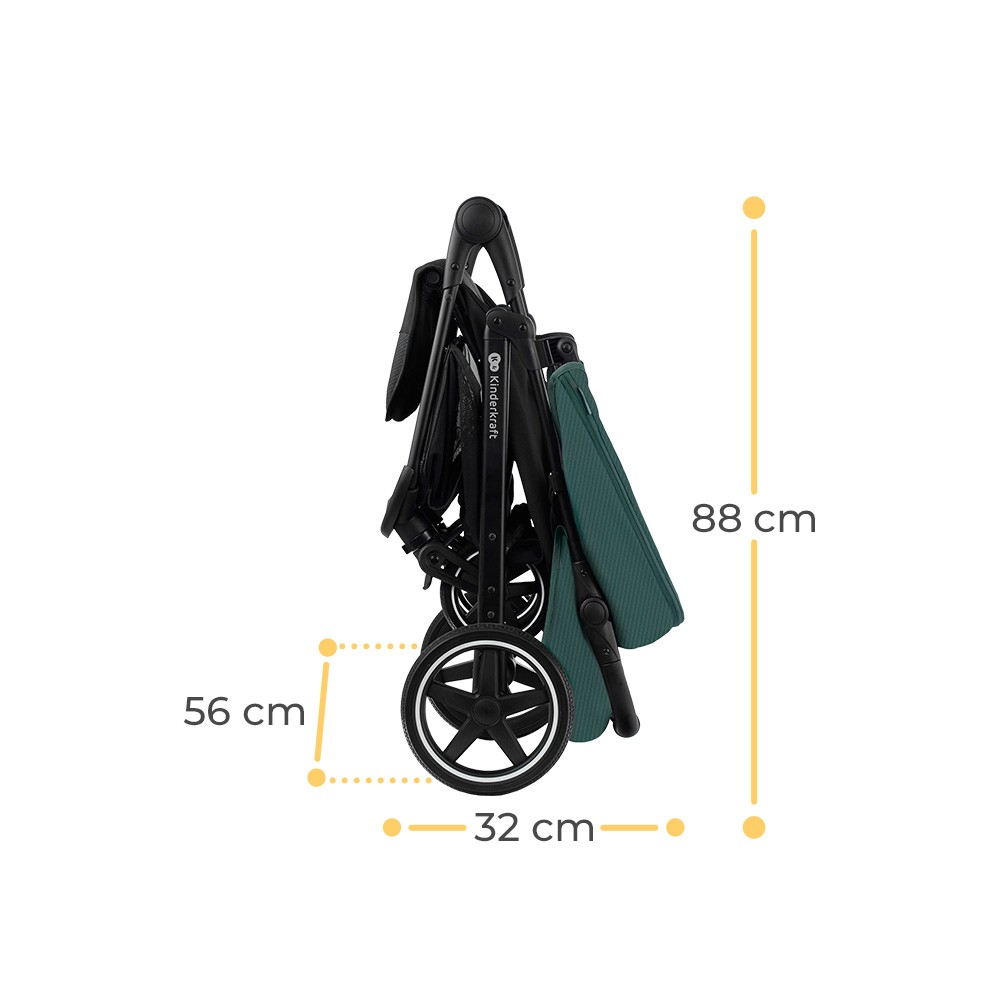 CARUCIOR SPORT KINDERKRAFT ROUTE, EMERALD GREEN - imagine 4