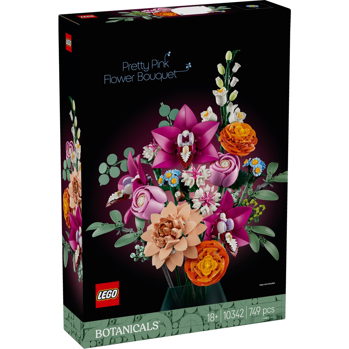 LEGO BOTANICALS BUCHET DE FLORI ROZ 10342 - imagine 4