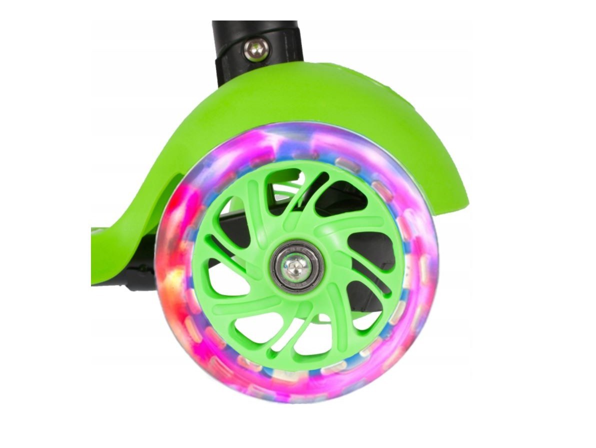 TROTINETA MALPLAY BUBURUZA TIP SCOOTER CU 3 ROTI VERDE - imagine 2