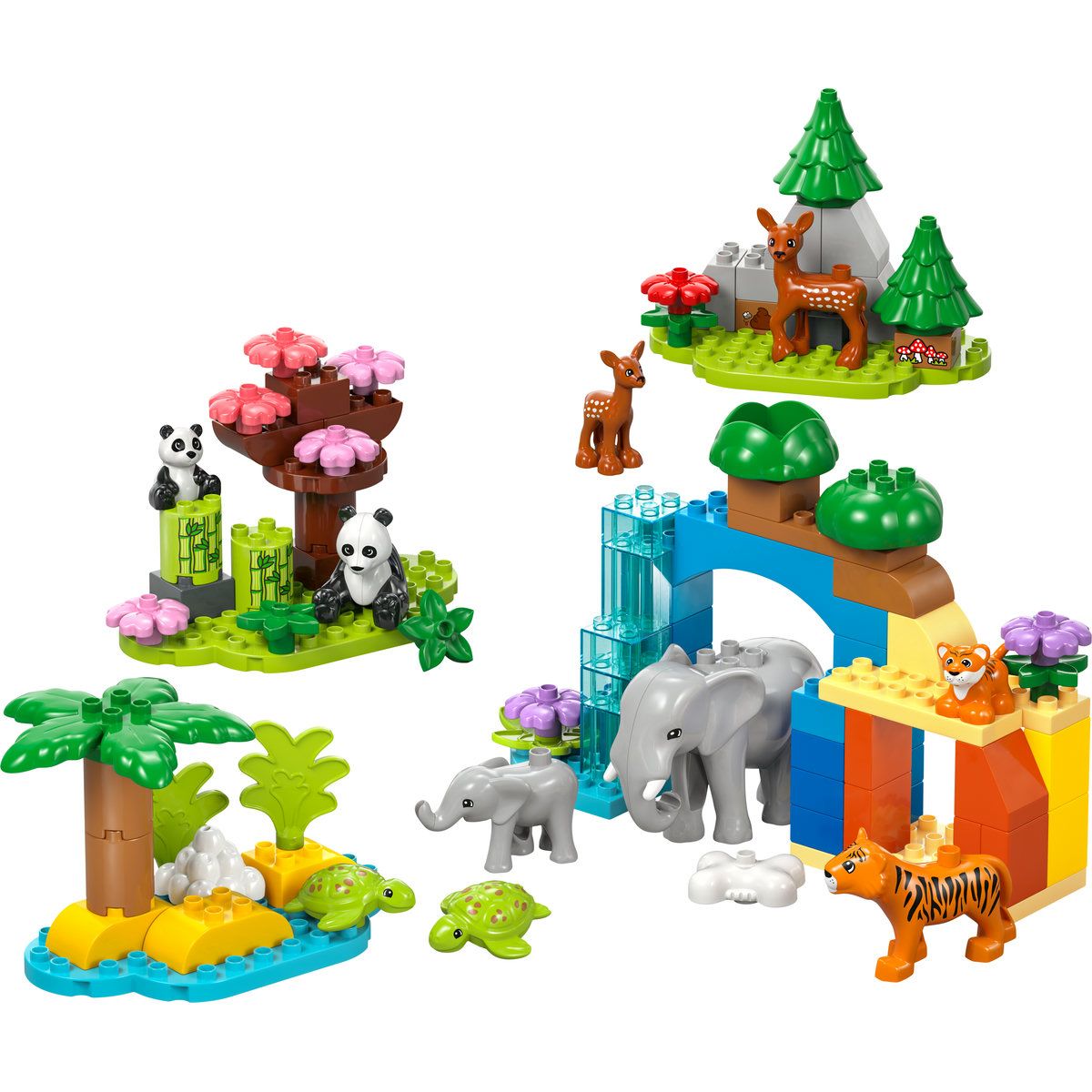 LEGO DUPLO FAMILII DE ANIMALE SALBATICE 3 ÎN 1 10446 - imagine 3