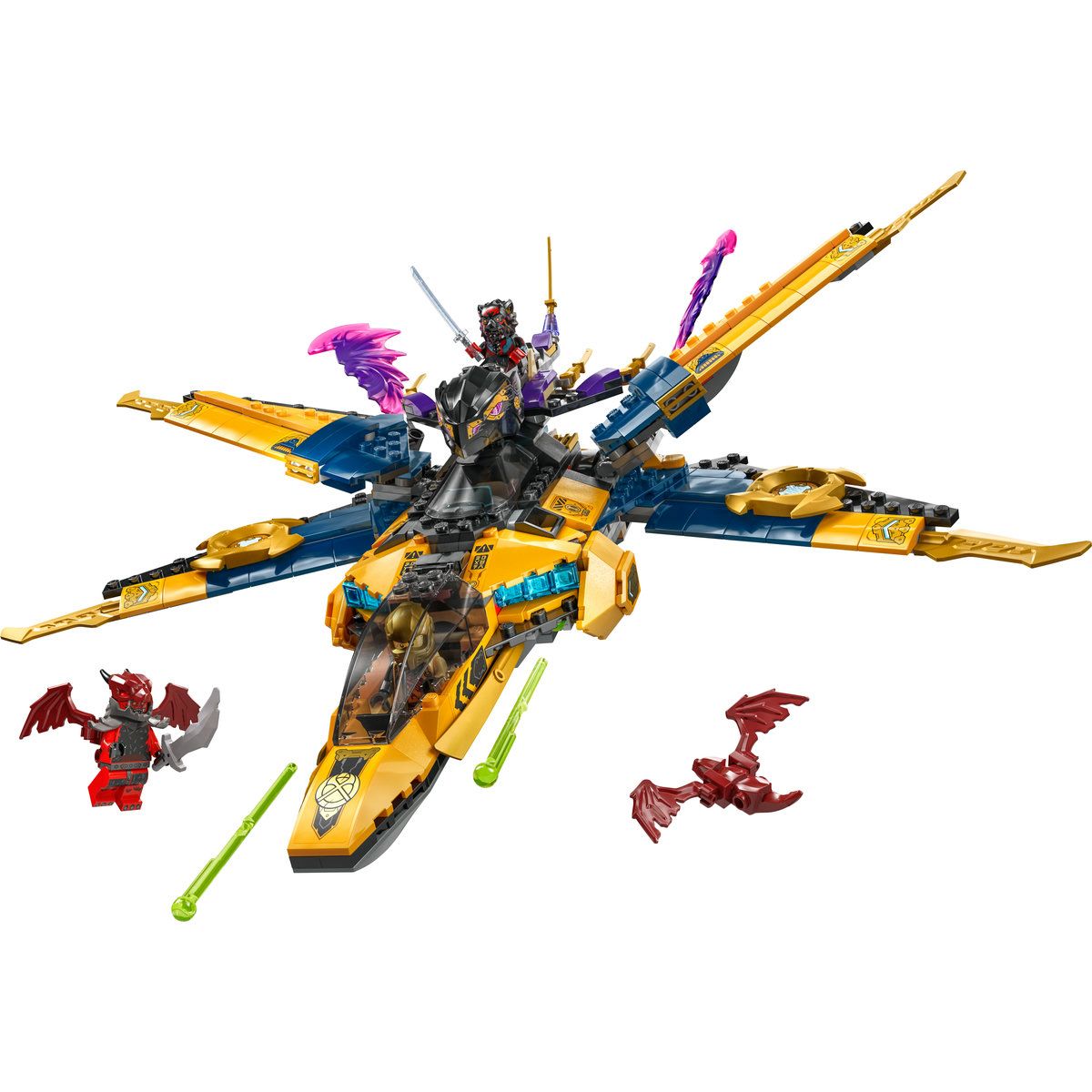 LEGO NINJAGO SUPERAVIONUL CU REACTIE AL LUI RAS SI ARIN 71833 - imagine 2