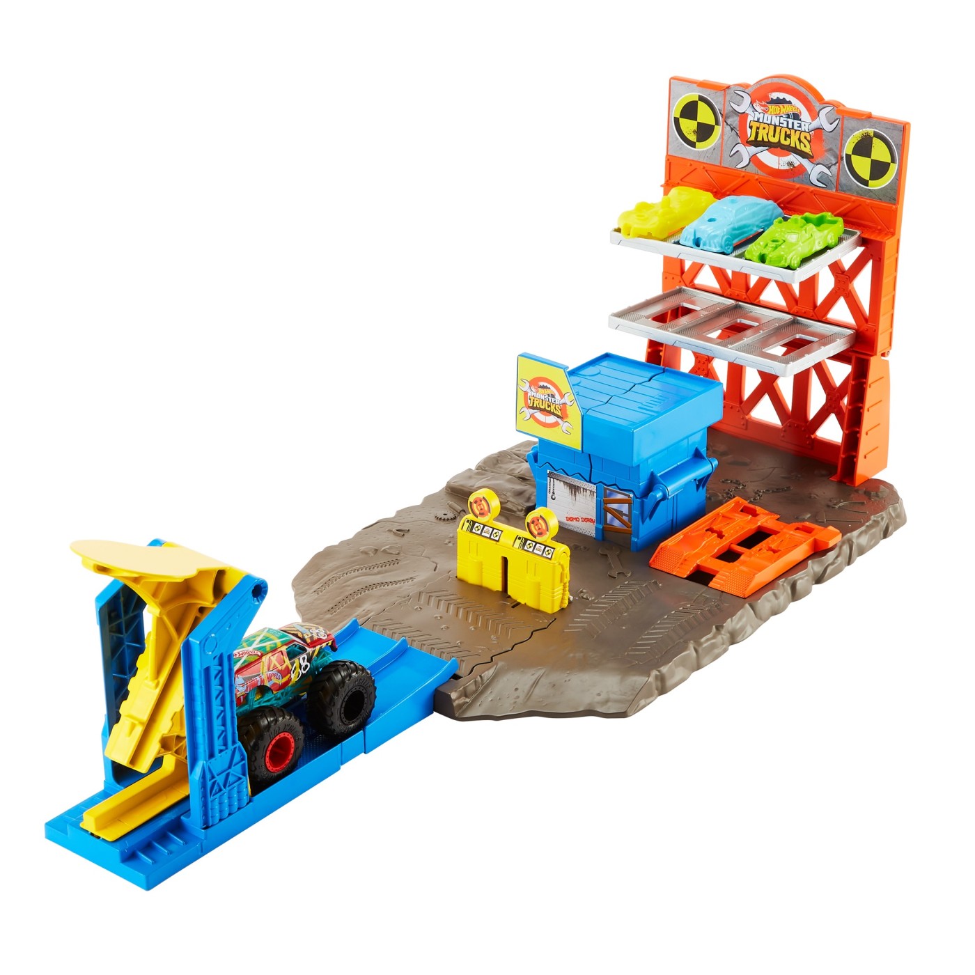 HOT WHEELS MONSTER TRUCKS SET BLAST STATION - imagine 2