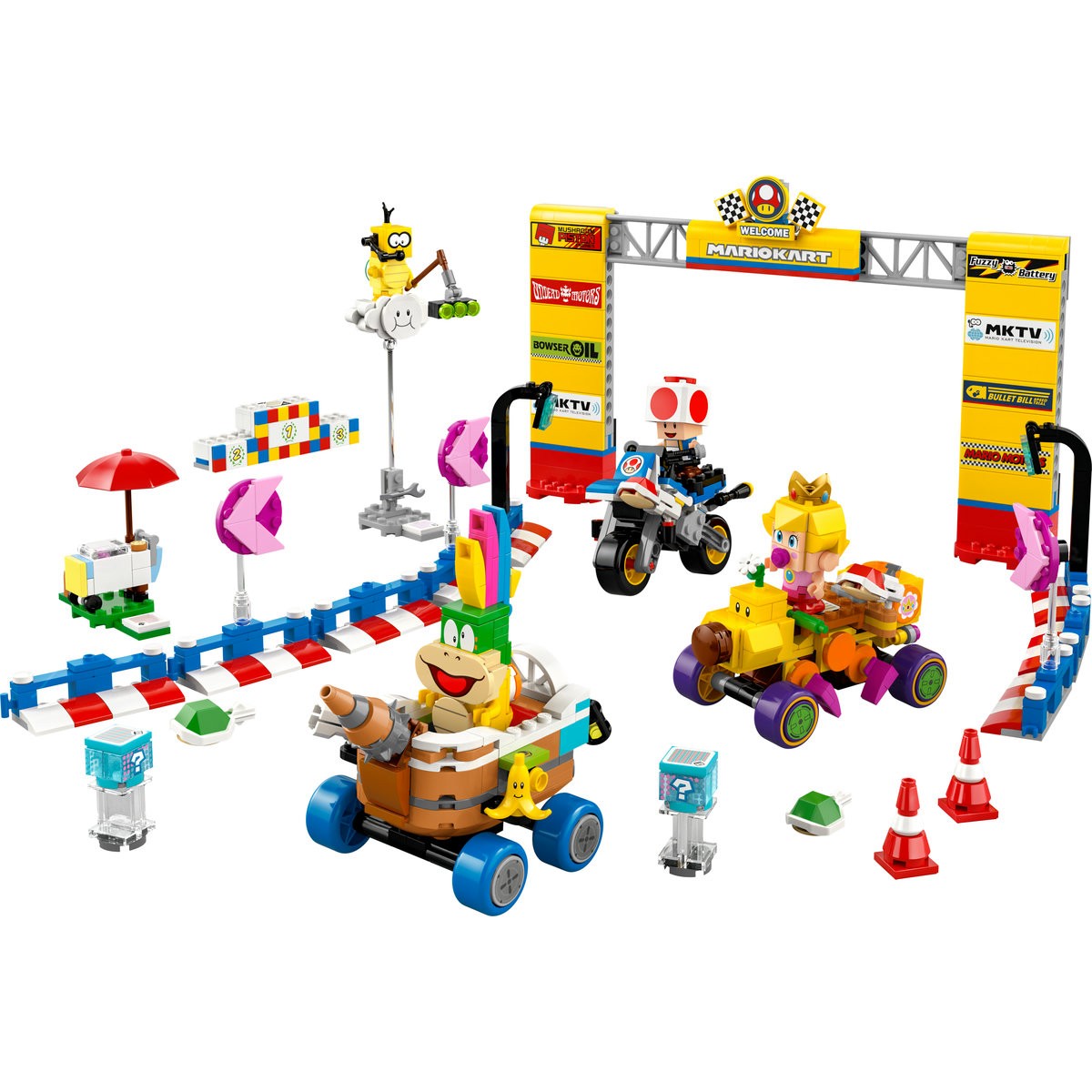 LEGO SUPER MARIO MARIO KART SET BABY PEACH SI GRAND PRIX 72036 - imagine 2