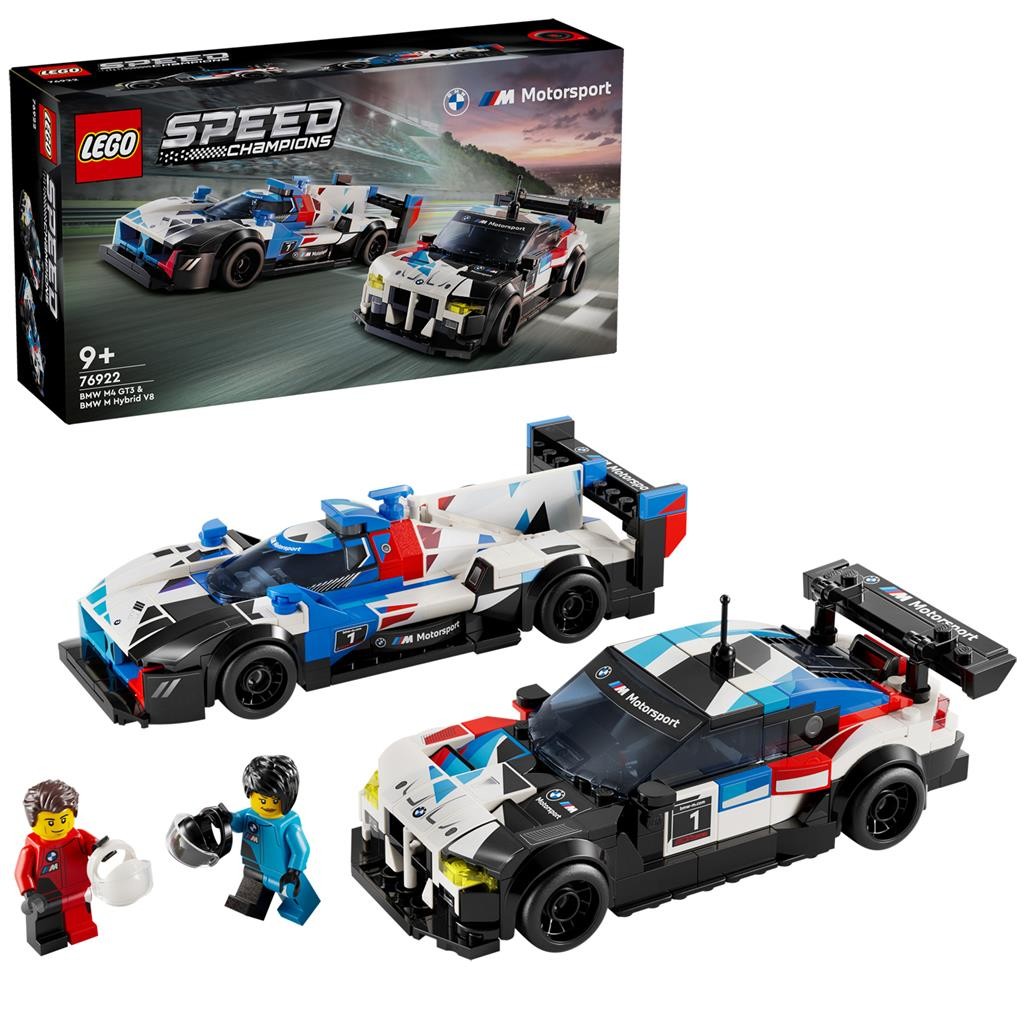 LEGO SPEED CHAMPIONS MASINI DE CURSE BMW M4 GT3 SI BMW M HYBRID V8 76922 - imagine 3