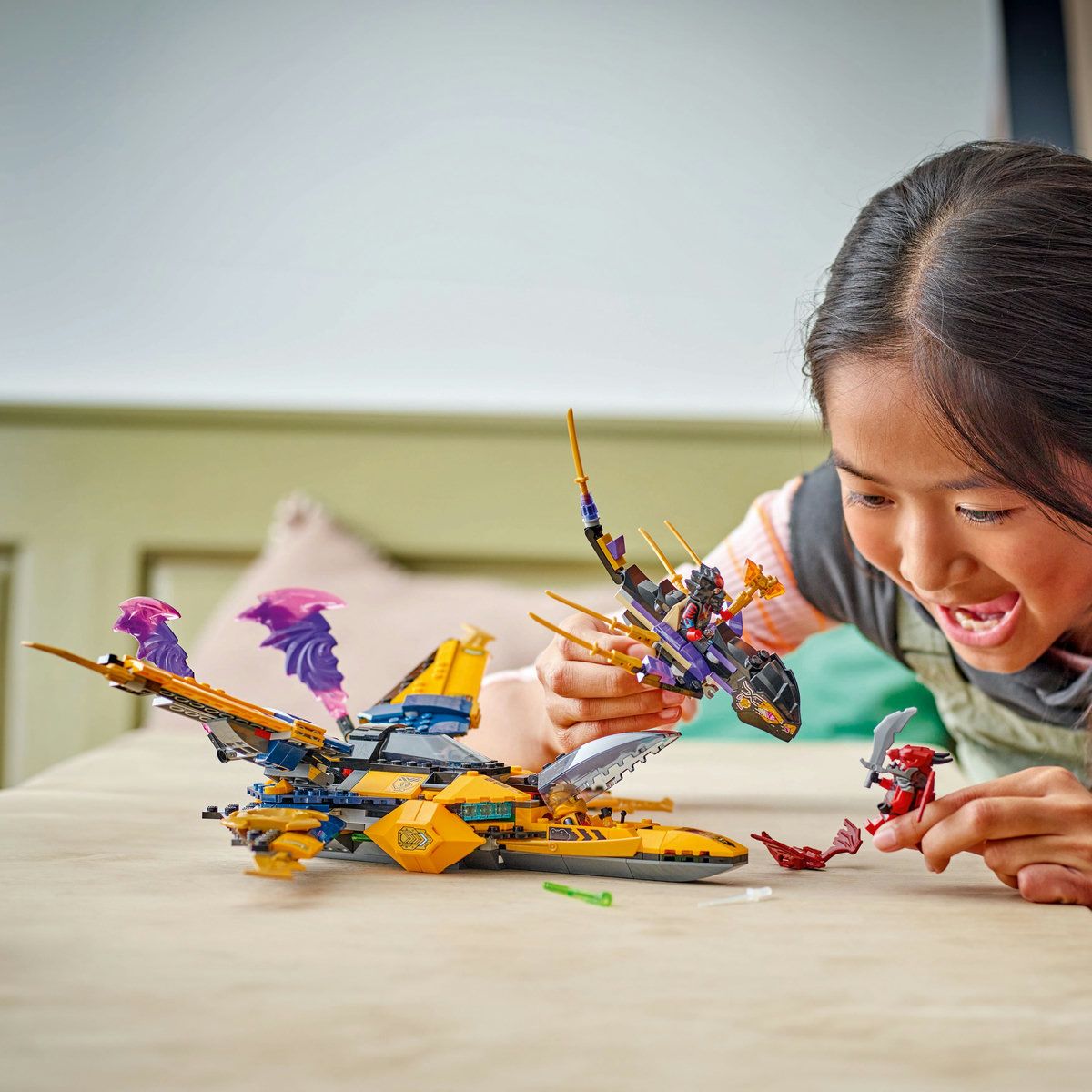 LEGO NINJAGO SUPERAVIONUL CU REACTIE AL LUI RAS SI ARIN 71833 - imagine 3