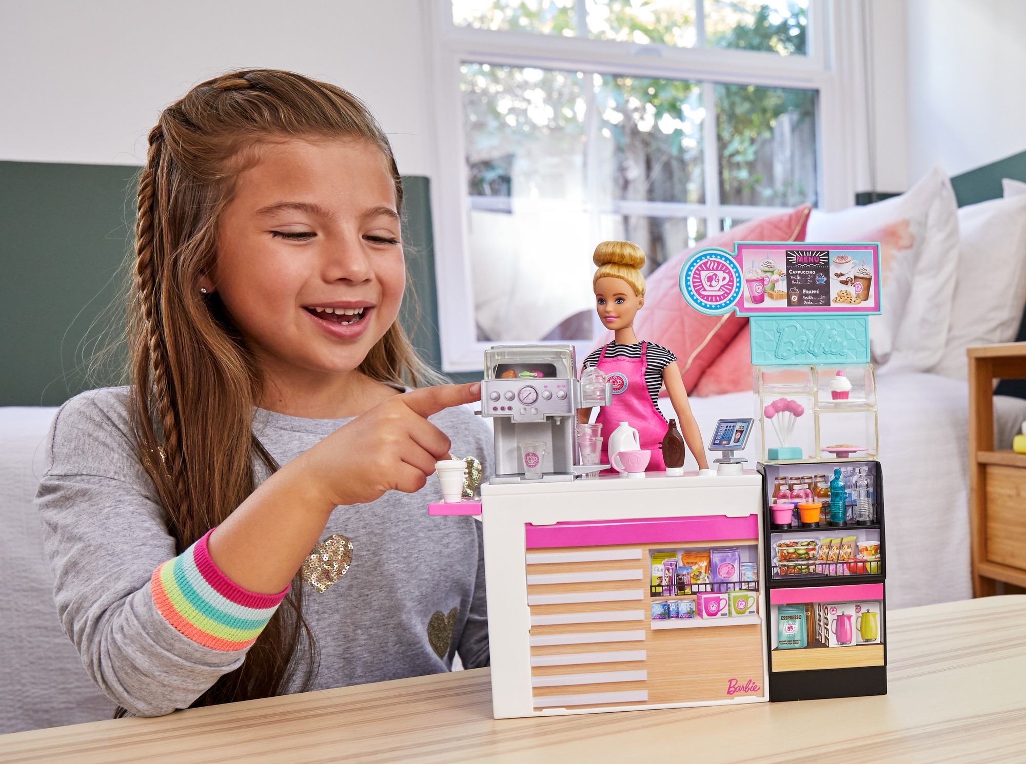 BARBIE SET CAFENEA CU 20 DE ACCESORII - imagine 4