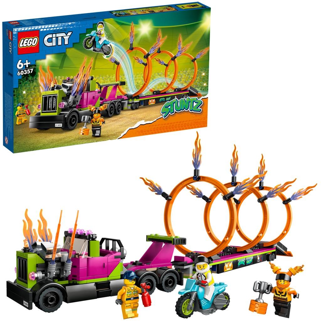 LEGO CITY CAMION DE CASCADORIE SI PROVOCAREA CERCURILOR DE FOC 60357 - imagine 5
