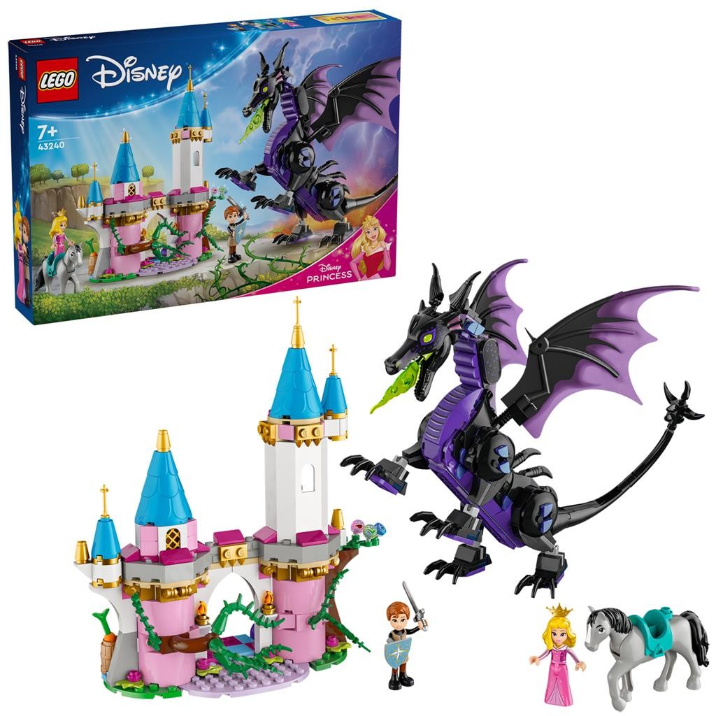 LEGO DISNEY PRINCESS MALEFICENT SUB FORMA DE DRAGON 43240 - imagine 5