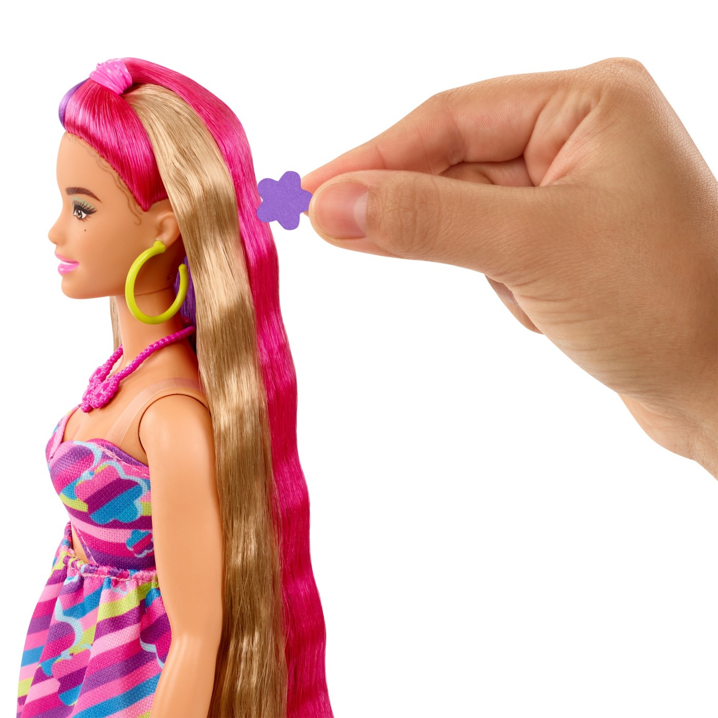 BARBIE TOTALLY HAIR PAPUSA BARBIE SATENA - imagine 5