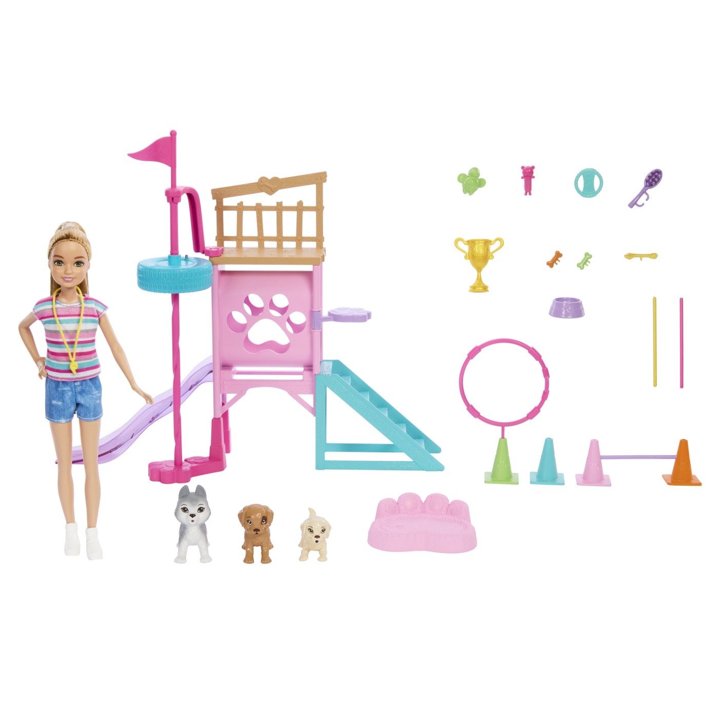 BARBIE SI STACIE PAPUSA STACIE DRESOARE DE CATEI - imagine 5