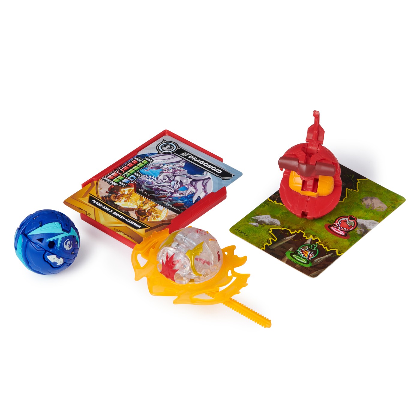 BAKUGAN SET DE LUPTA BRUISER, DRAGONOID, HAMMERHEAD, TITANIUM DRAGONOID SI NILLIOUS - imagine 5