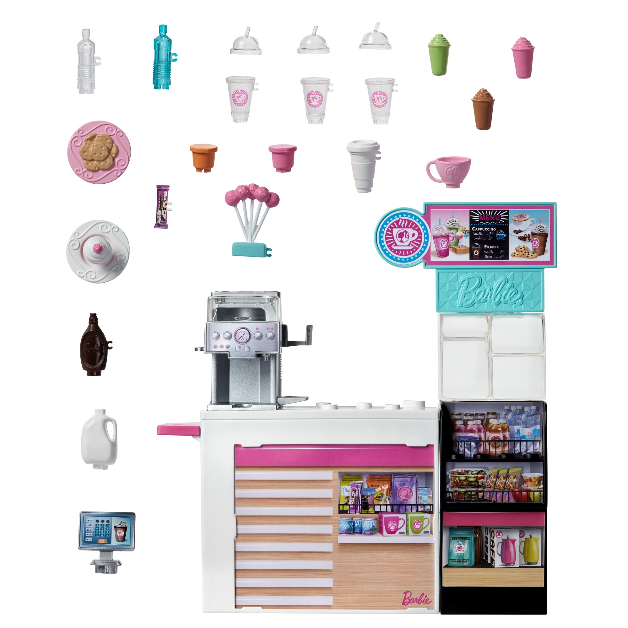 BARBIE SET CAFENEA CU 20 DE ACCESORII - imagine 6