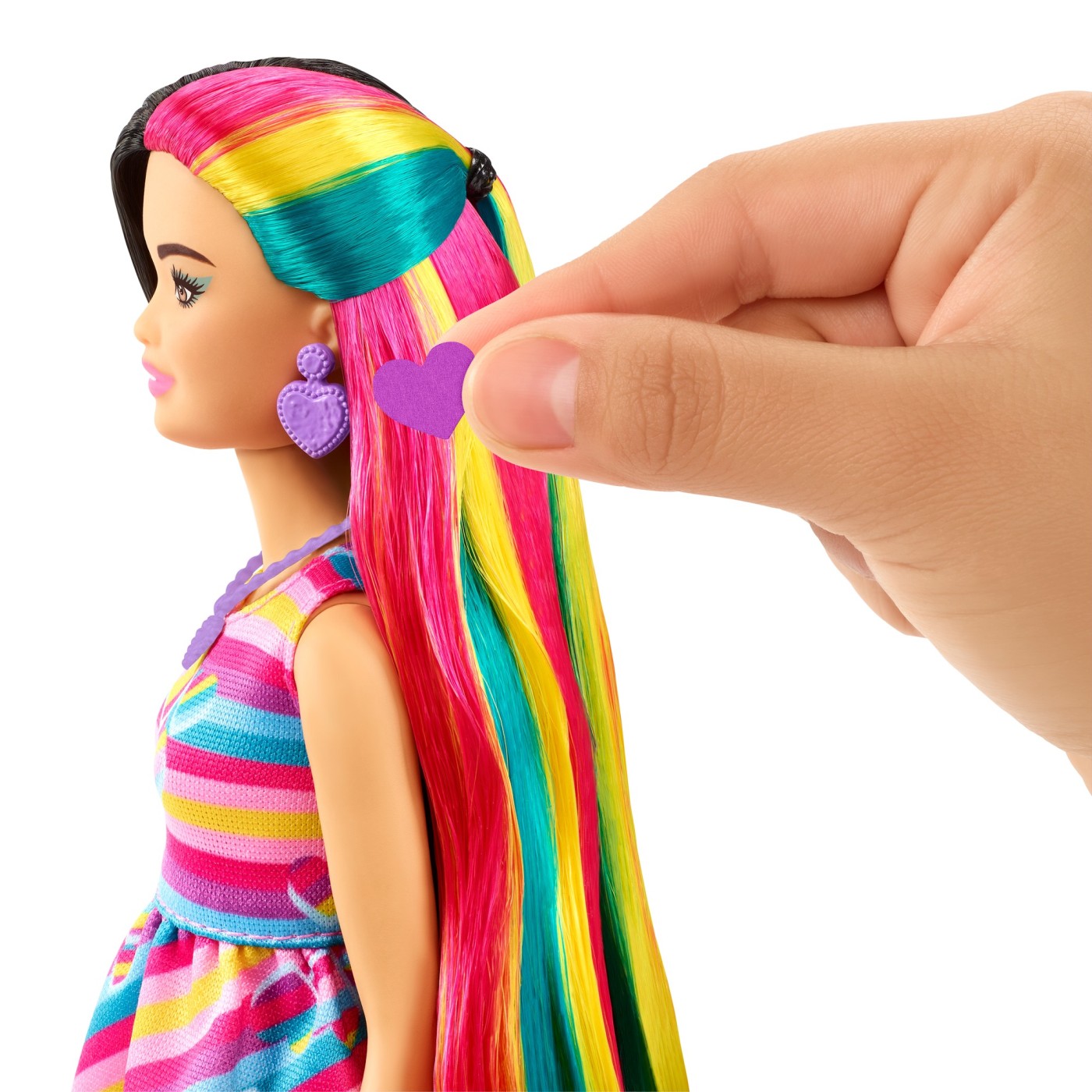 BARBIE TOTALLY HAIR PAPUSA BARBIE BRUNETA - imagine 6