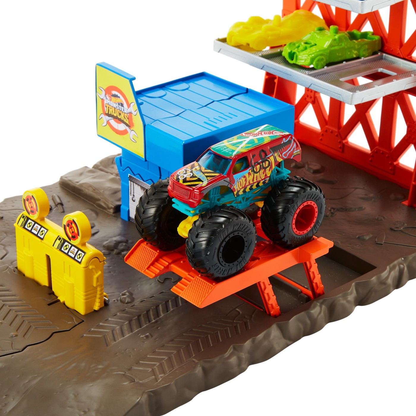HOT WHEELS MONSTER TRUCKS SET BLAST STATION - imagine 6