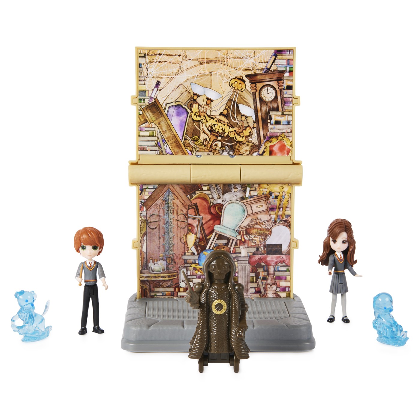 HARRY POTTER WIZARDING WORLD MAGICAL MINIS SET 2 FIGURINE RON WISLEAY SI HERMIONE GRANGER - imagine 6