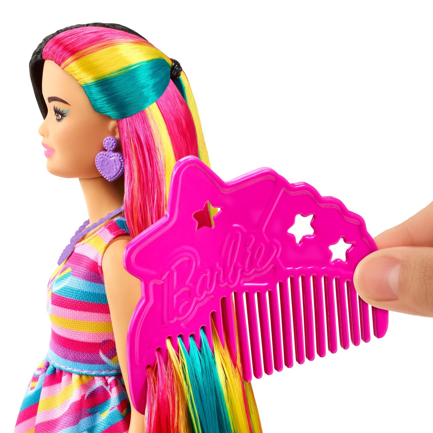 BARBIE TOTALLY HAIR PAPUSA BARBIE BRUNETA - imagine 7