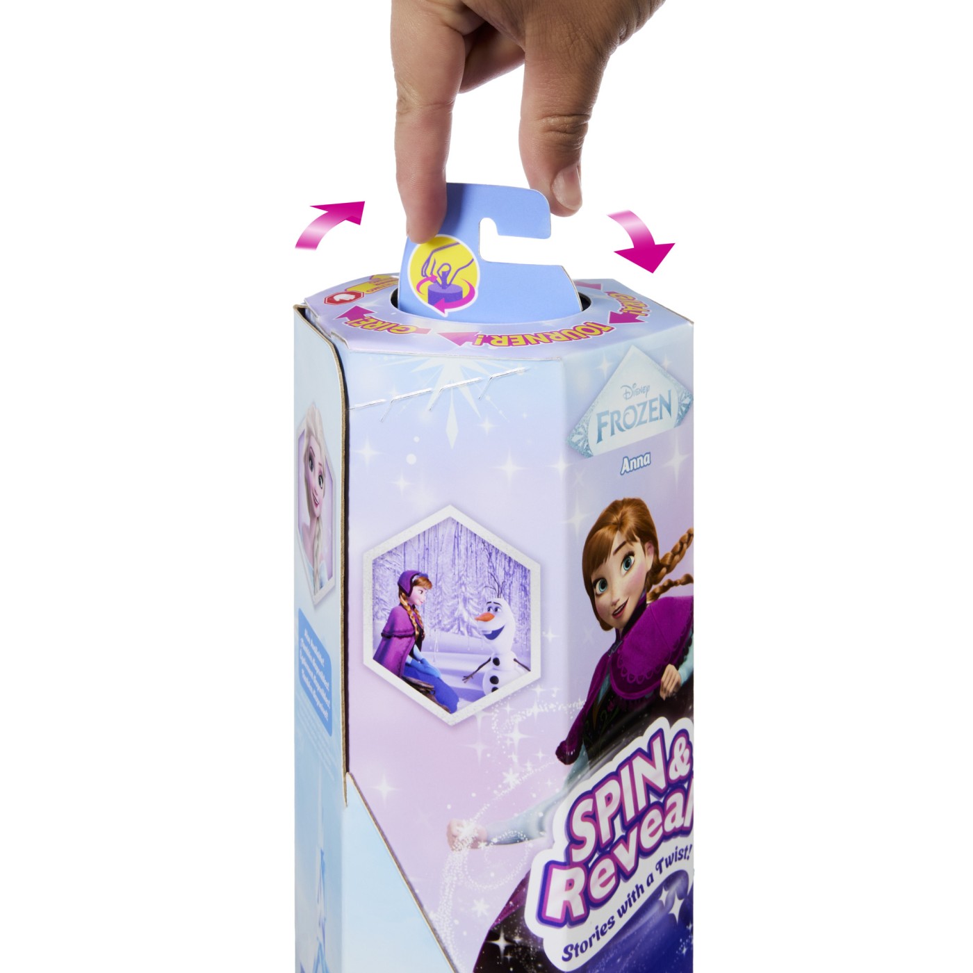 DISNEY FROZEN SPIN AND REVEAL PAPUSA ANNA CU EVANTAI - imagine 7