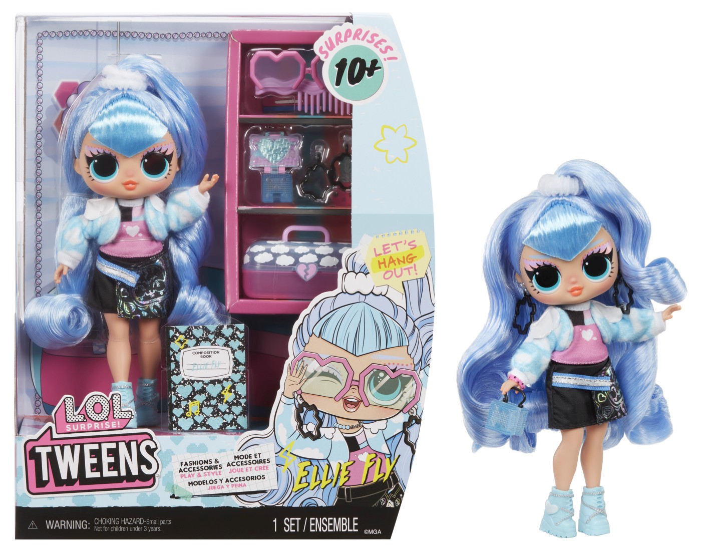 L.O.L. SURPRISE! TWEENS PAPUSA FASHIONISTA ELLIE FLY CU SURPRIZE - imagine 7
