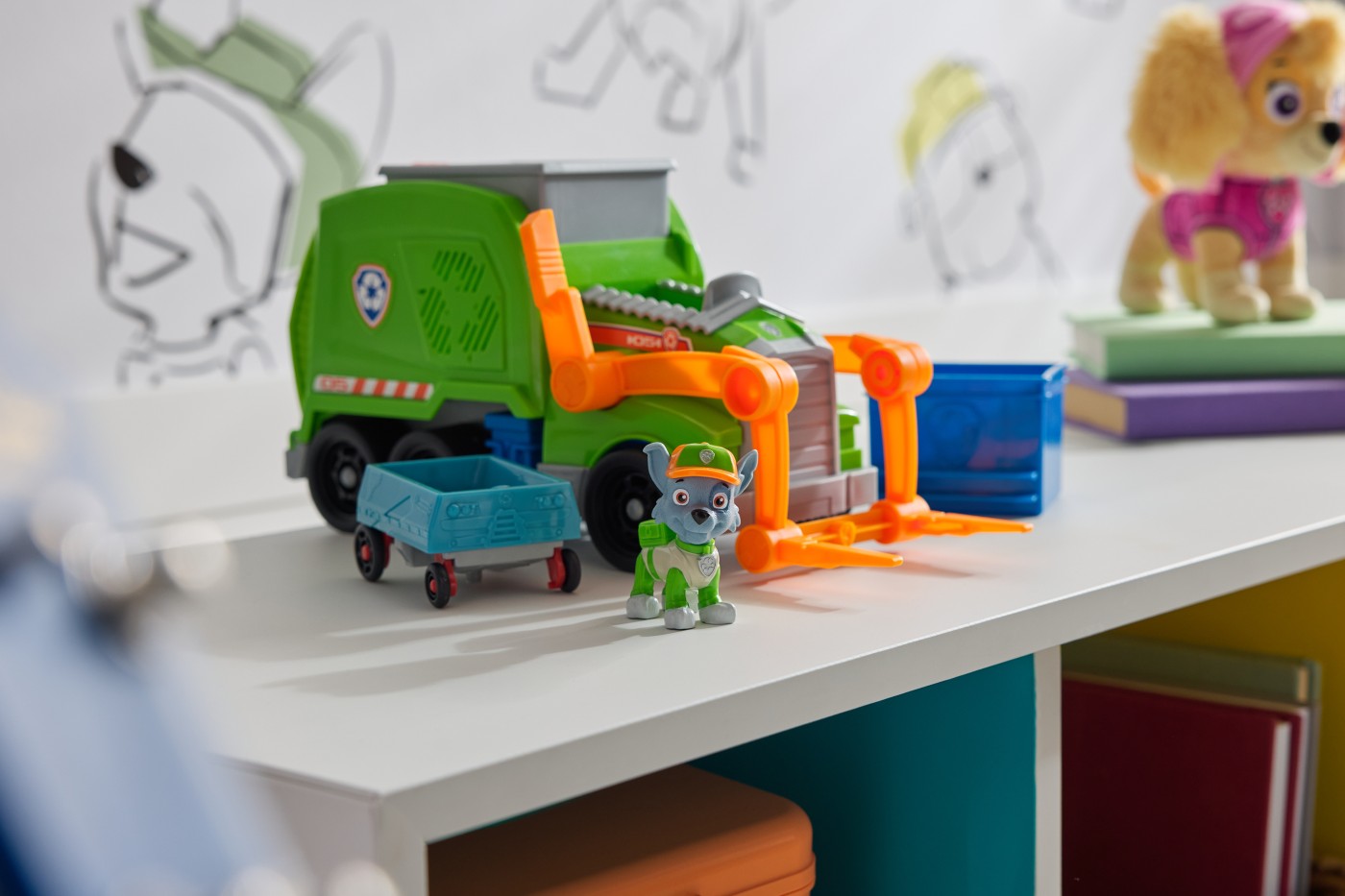 PATRULA CATELUSILOR ROCKY SI CAMIONUL DE RECICLARE CRUSH N ROLL - imagine 7