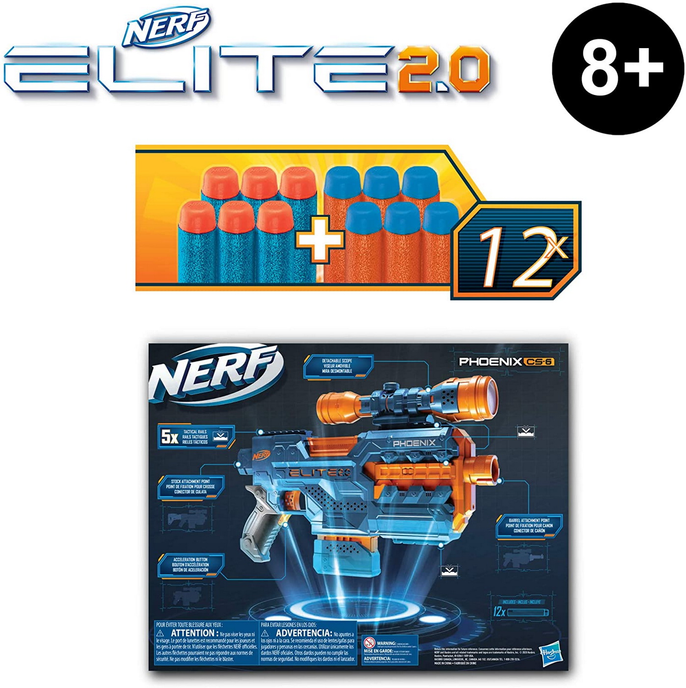 NERF BLASTER ELITE 2.0 PHOENIX CS6 - imagine 7