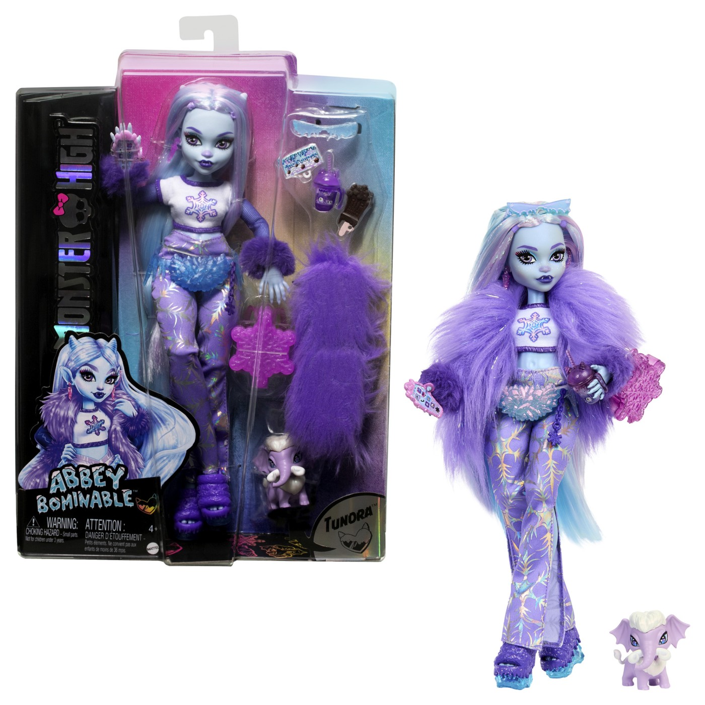 MONSTER HIGH PAPUSA ABBEY BOMINABLE SI ANIMALUT TUNDRA - imagine 8