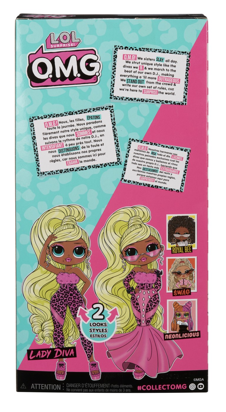 L.O.L. SURPRISE! OMG LADY DIVA PAPUSA FASHIONISTA CU ACCESORII - imagine 8