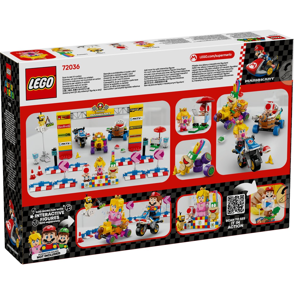 LEGO SUPER MARIO MARIO KART SET BABY PEACH SI GRAND PRIX 72036 - imagine 8
