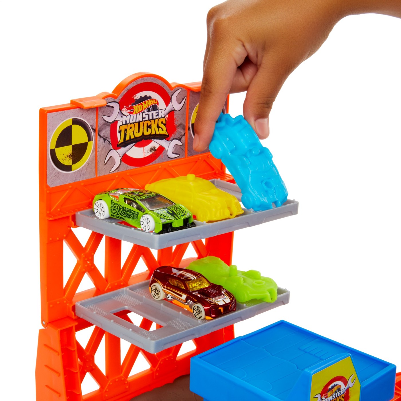 HOT WHEELS MONSTER TRUCKS SET BLAST STATION - imagine 9