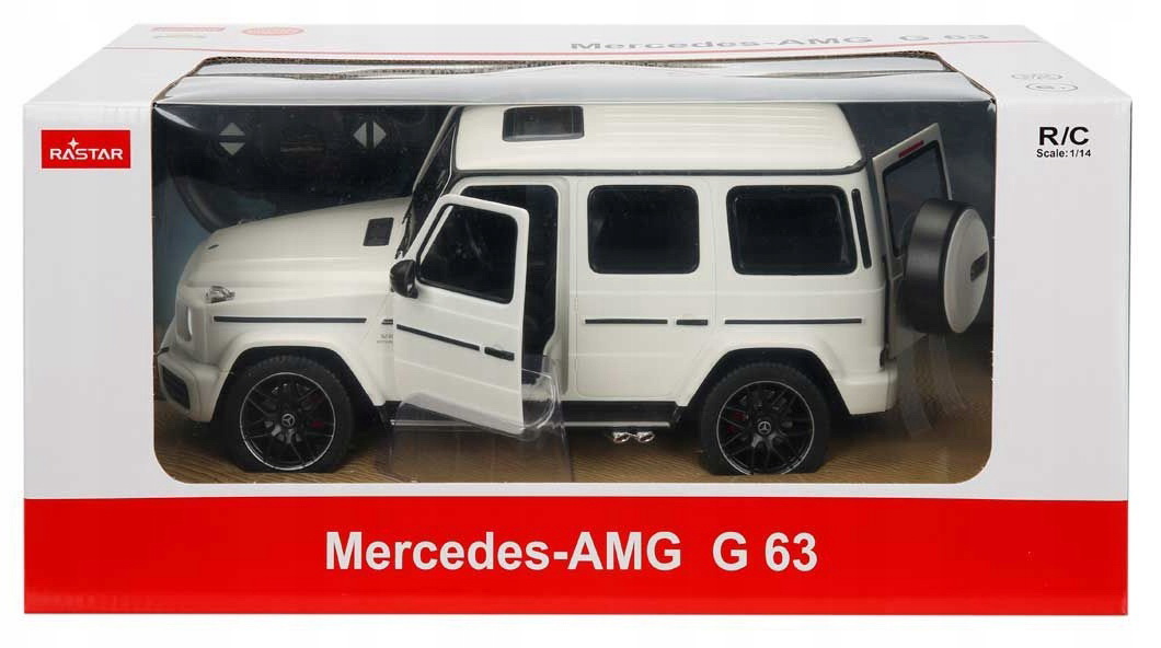 MASINA CU TELECOMANDA MERCEDES-BENZ G63 ALB SCARA 1 LA 14 - imagine 2