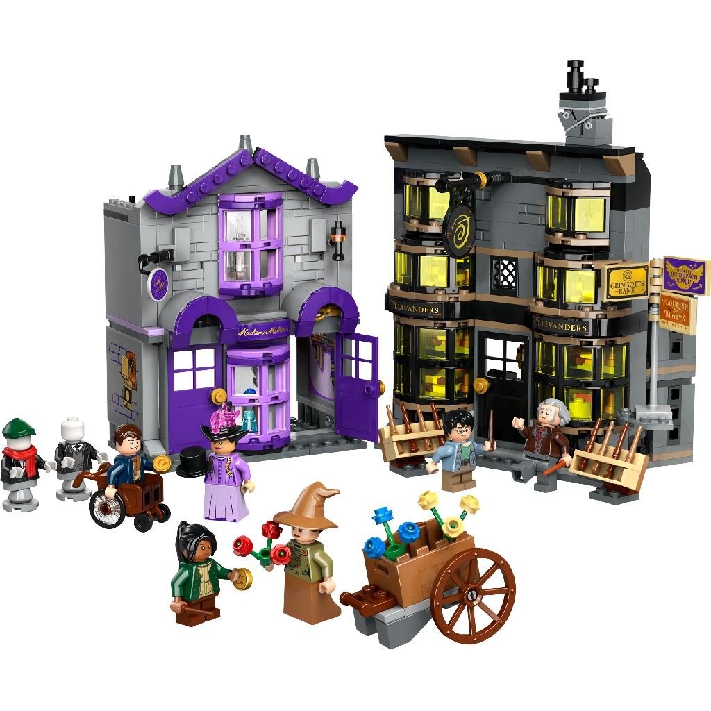 LEGO HARRY POTTER TM OLLIVANDER SI MAGAZINUL DE HAINE AL LUI MADAM MALKIN 76439 - imagine 2