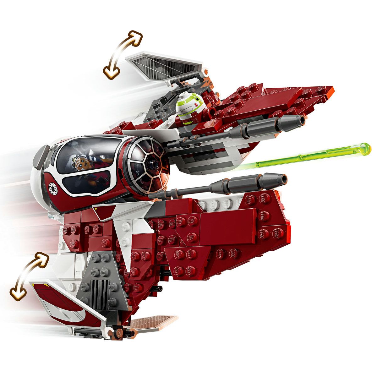 LEGO STAR WARS TM NAVA INTERCEPTOR JEDI A LUI AHSOKA 75401 - imagine 2