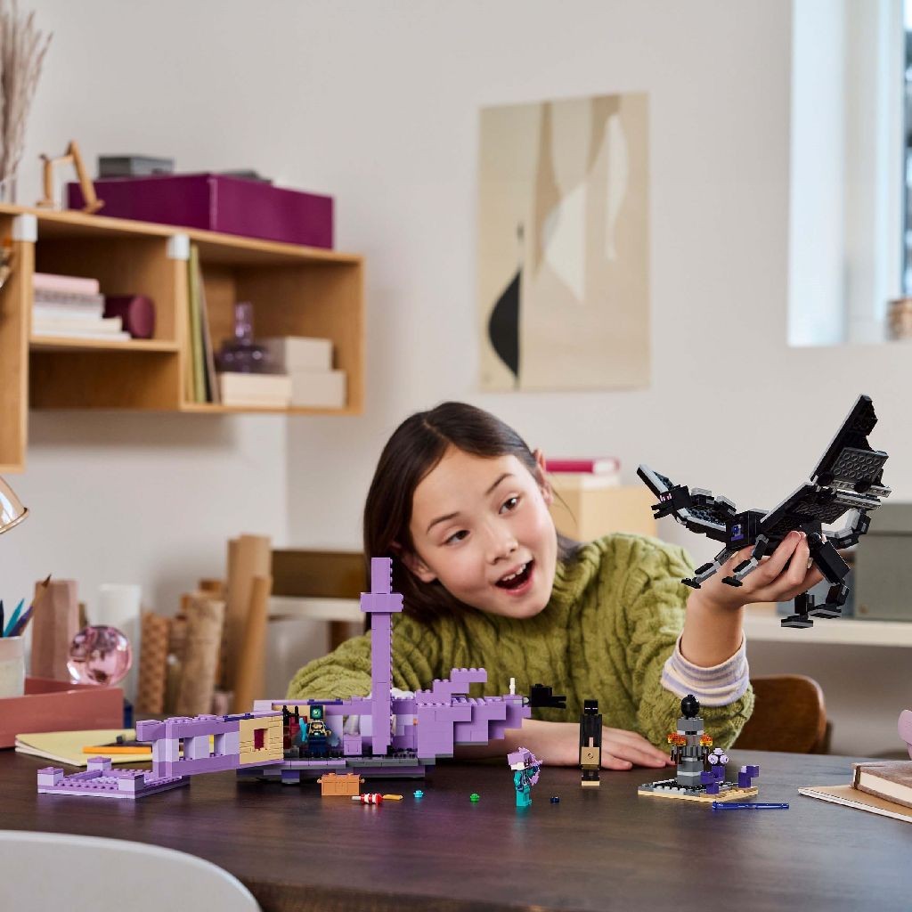 LEGO MINECRAFT DRAGON ENDER SI CORABIA DIN END 21264 - imagine 3
