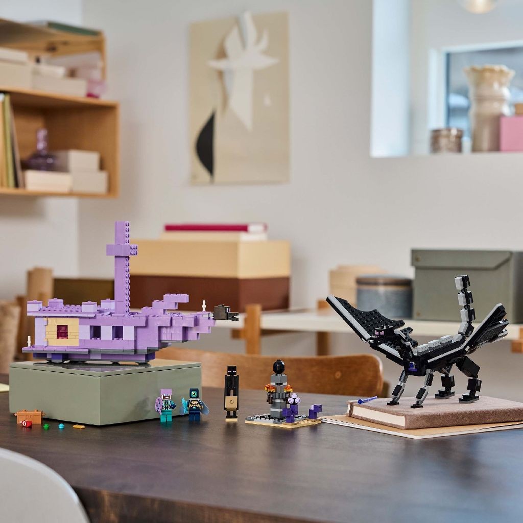 LEGO MINECRAFT DRAGON ENDER SI CORABIA DIN END 21264 - imagine 5