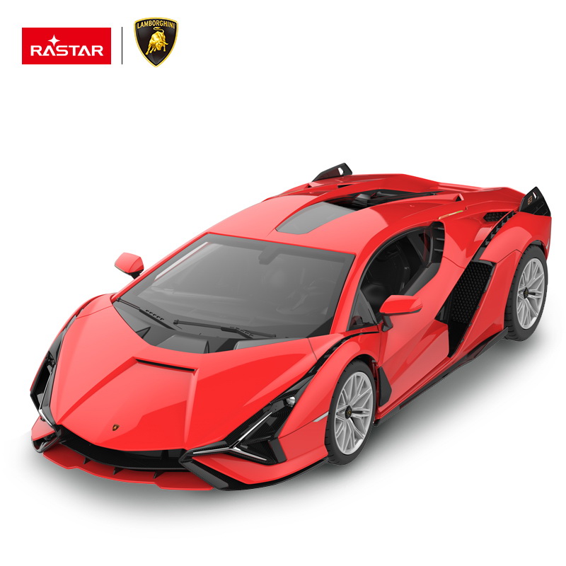 MASINA CU TELECOMANDA LAMBORGHINI SIAN ROSU CU SCARA 1 LA 14 - imagine 6
