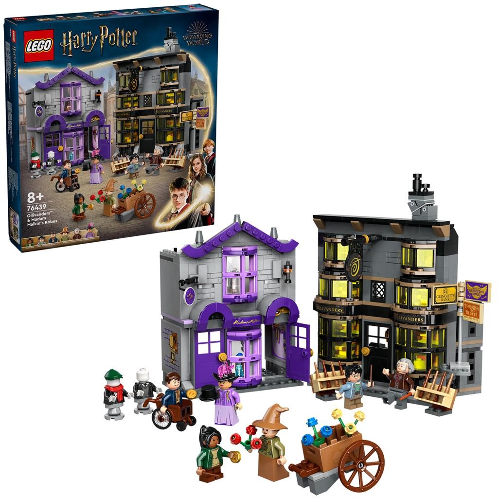 LEGO HARRY POTTER TM OLLIVANDER SI MAGAZINUL DE HAINE AL LUI MADAM MALKIN 76439 - imagine 6