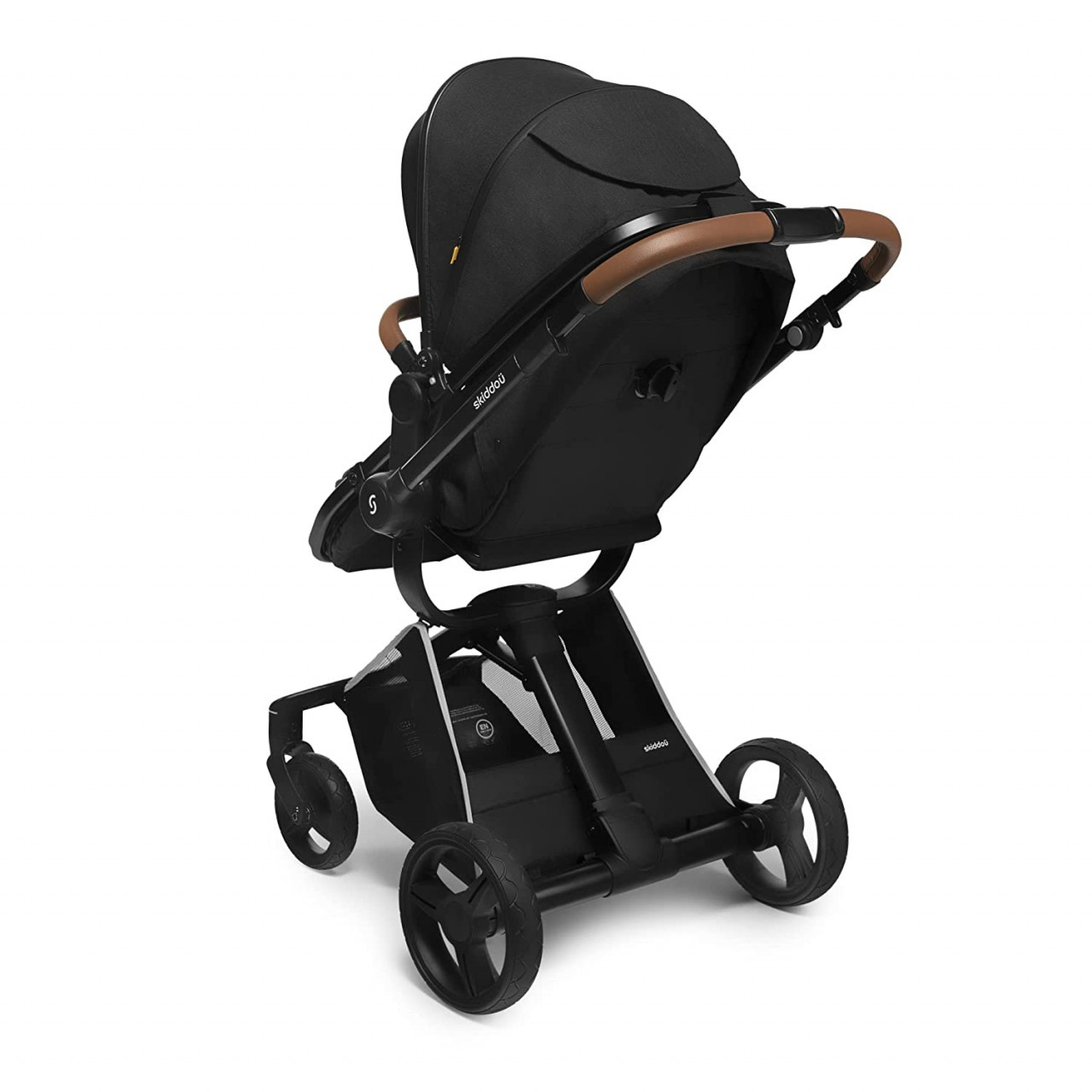 Carucior transformabil 2 in 1 Skiddou Nasjo Onyx, Negru - imagine 7