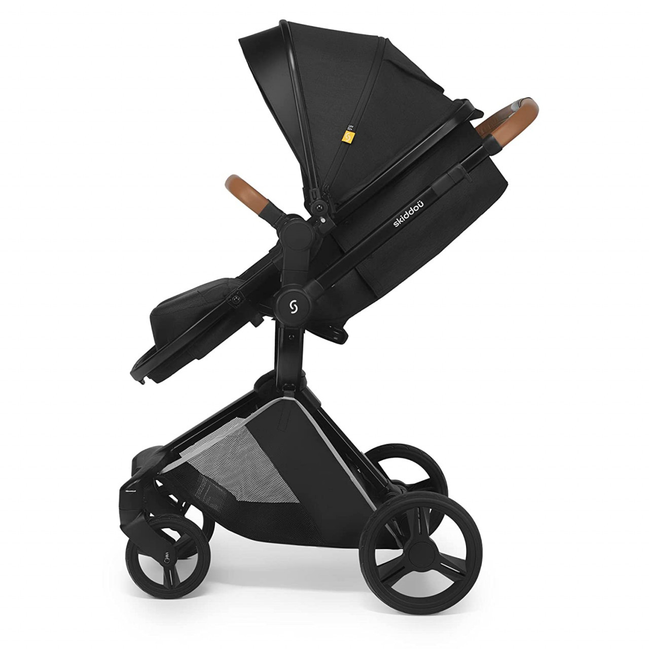 Carucior transformabil 2 in 1 Skiddou Nasjo Onyx, Negru - imagine 8