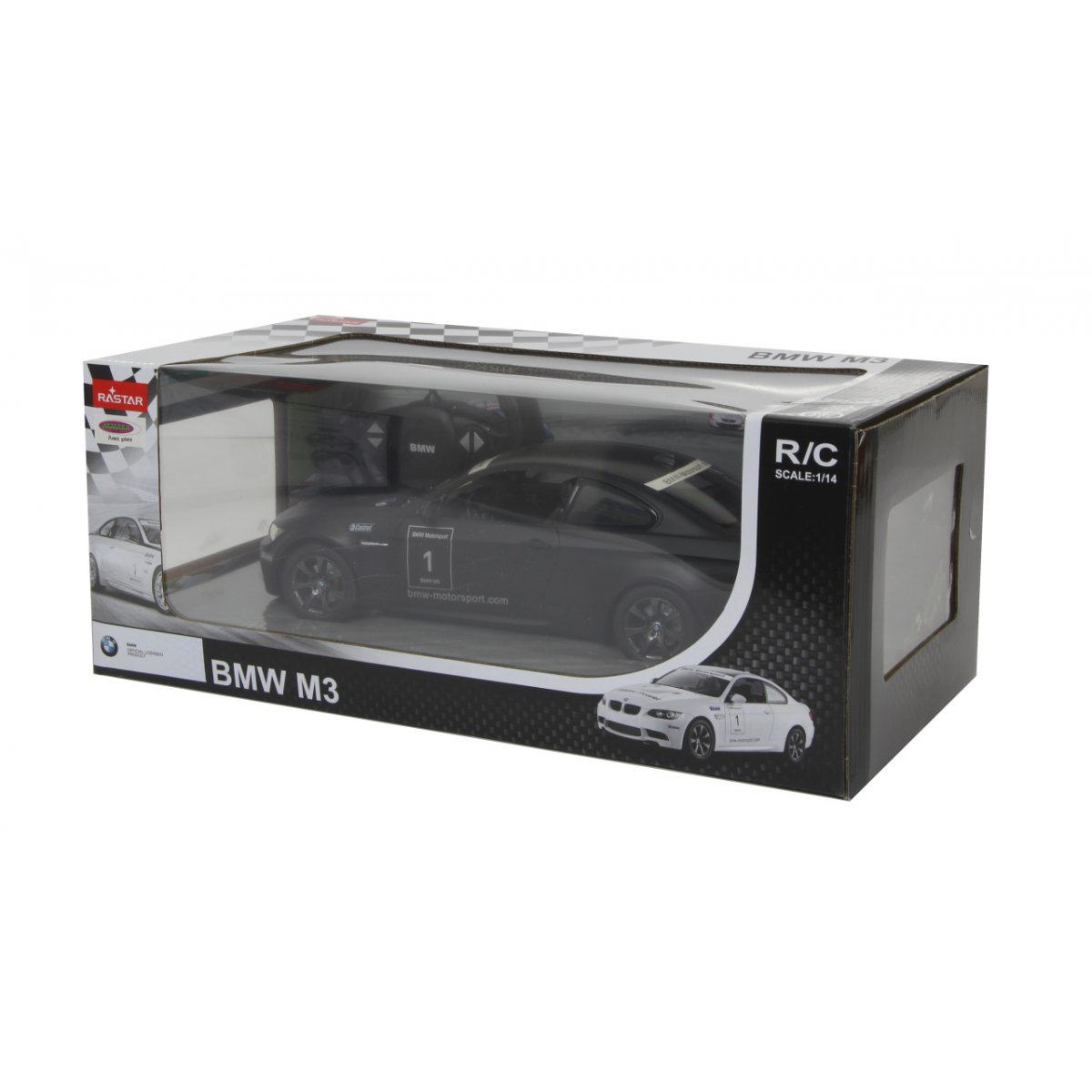 MASINA CU TELECOMANDA BMW M3 NEGRU CU SCARA 1 LA 14 - imagine 2