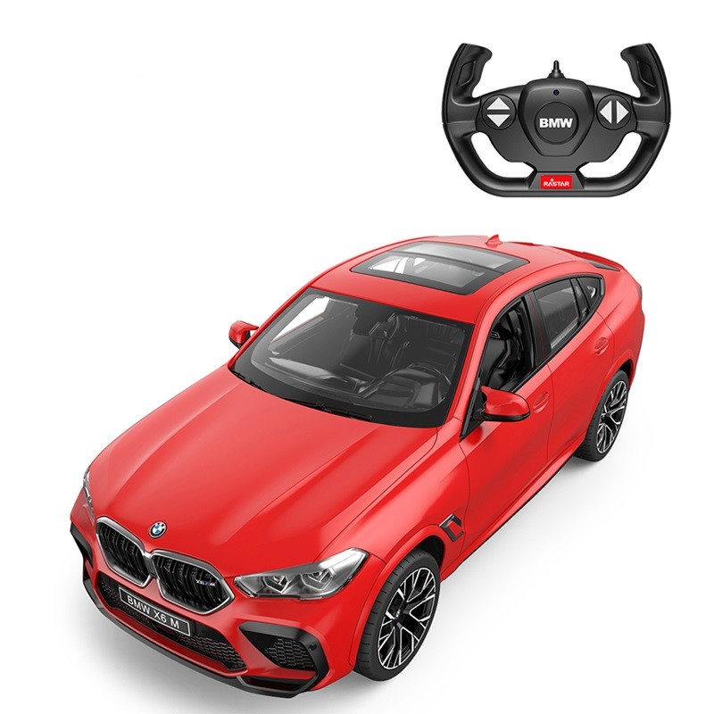 MASINA CU TELECOMANDA BMW X6 M ROSU SCARA 1 LA 14 - imagine 2