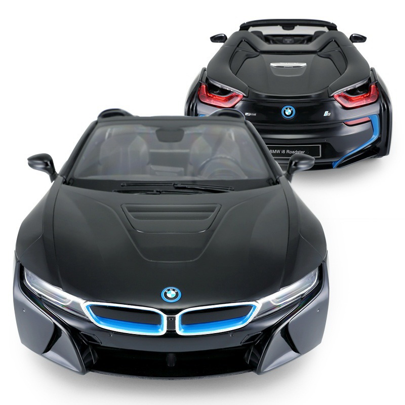 MASINA CU TELECOMANDA BMW I8 NEGRU SCARA 1 LA 12 - imagine 3