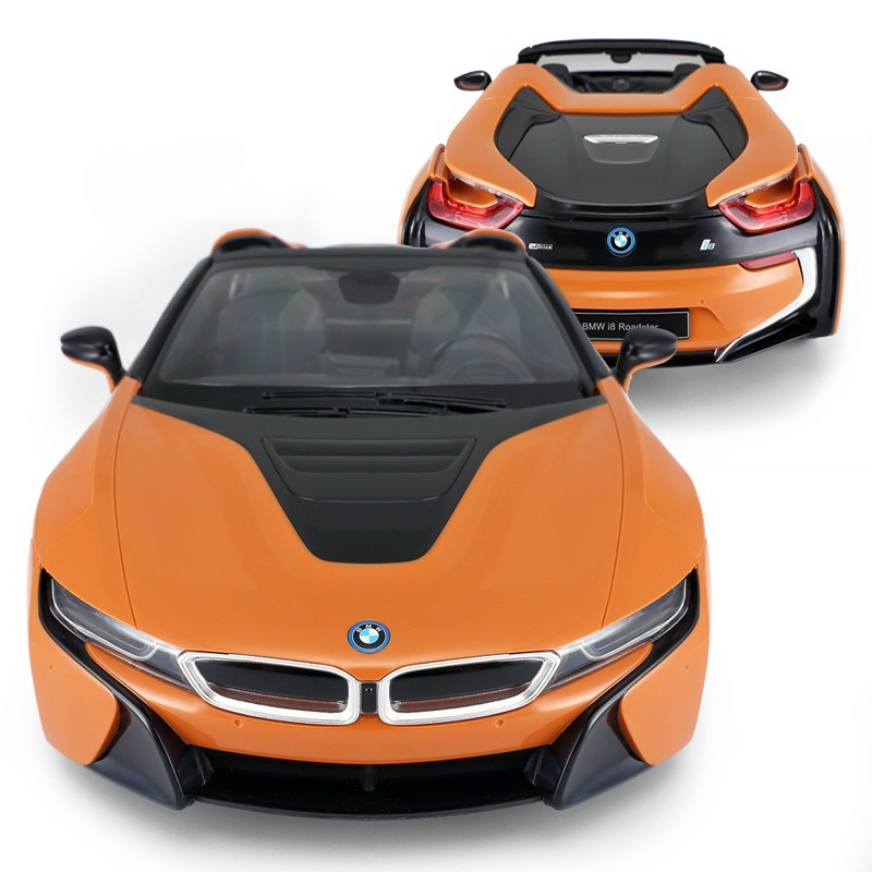 MASINA CU TELECOMANDA BMW I8 PORTOCALIE SCARA 1 LA 12 - imagine 3