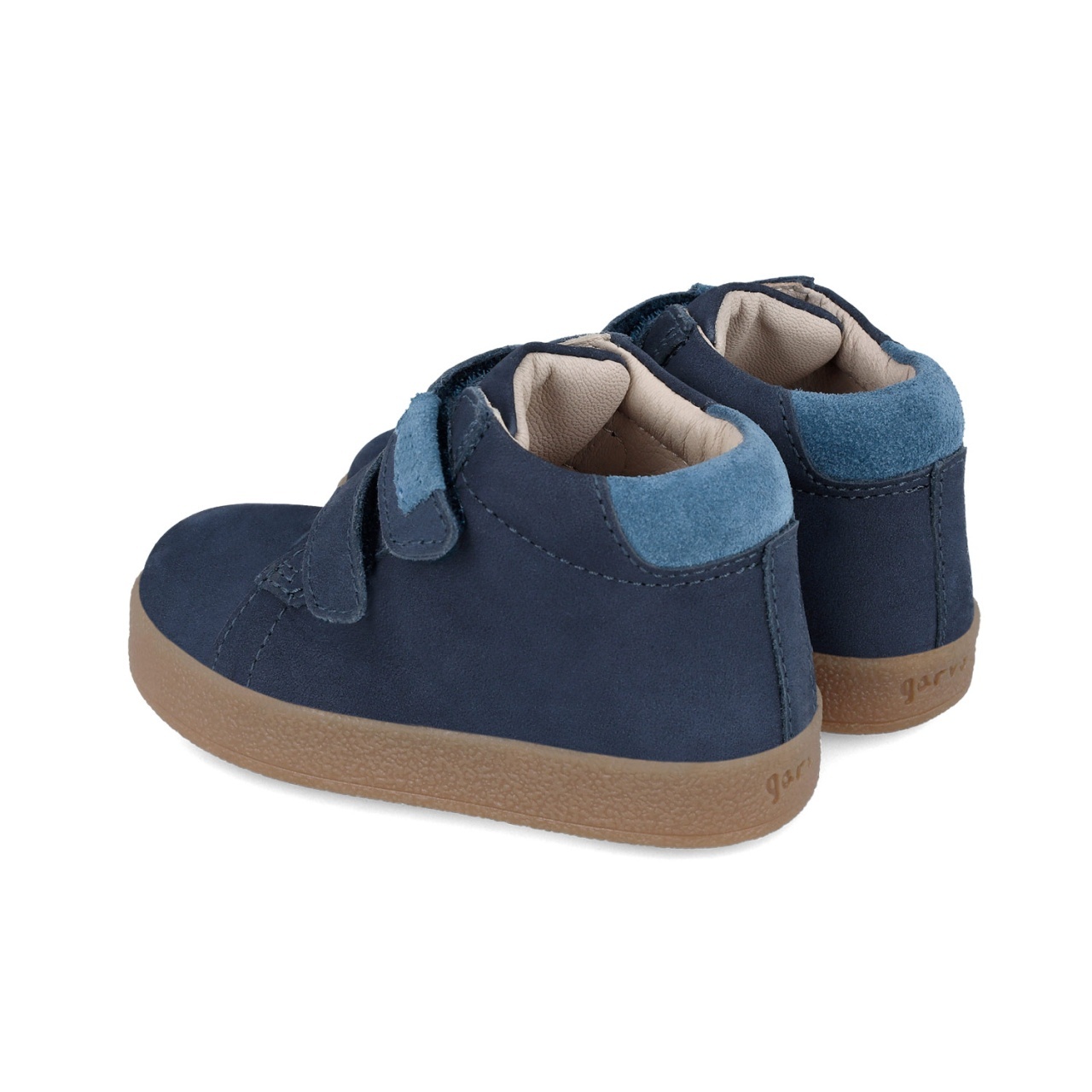 Ghete copii, piele naturala, bleumarin, Garvalin - imagine 3