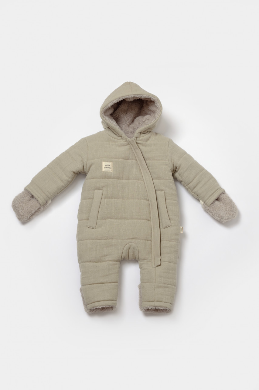 Salopeta de iarna pentru bebelusi, Winter muselin, Verde, BabyCosy Salopeta de iarna pentru bebelusi, Winter muselin, Verde, BabyCosy