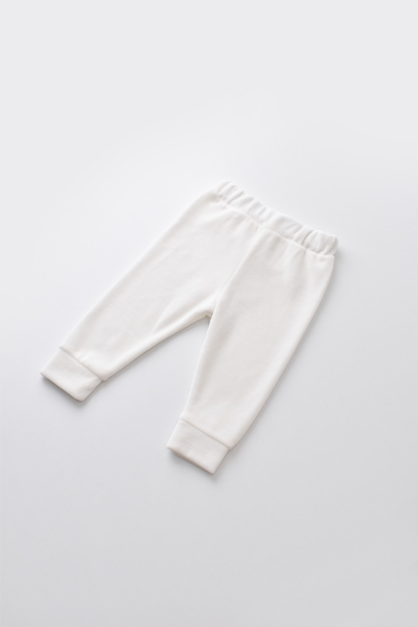 Set Curcubeu cu bluzita cu maneca lunga si pantaloni lungi din 80%bumbac organic si 20% poliester - Ecru, BabyCosy - imagine 6