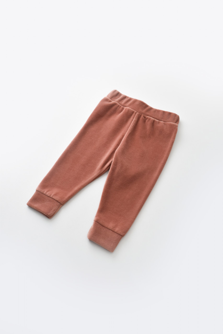 Set Curcubeu cu bluzita cu maneca lunga si pantaloni lungi din 80%bumbac organic si 20% poliester - Caramiziu, BabyCosy - imagine 6