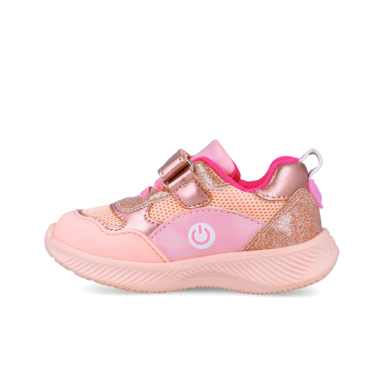 Sneakers cu leduri si curcubeu Garvalin 252801, roz - imagine 6