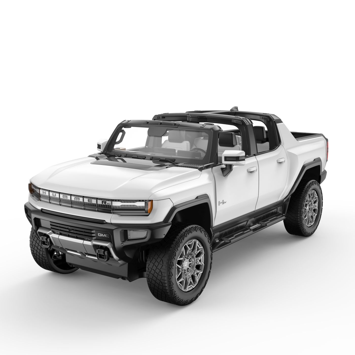 MASINA CU TELECOMANDA GMC HUMMER EV ALB SCARA 1 LA 16 - imagine 2