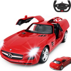MASINA CU TELECOMANDA MERCEDES-BENZ SLS ROSU SCARA 1 LA 14 MASINA CU TELECOMANDA MERCEDES-BENZ SLS ROSU SCARA 1 LA 14